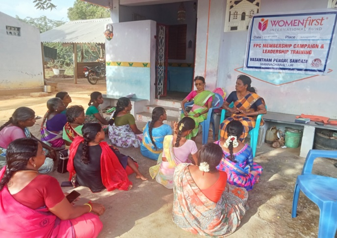 Training on  women leadership in solanganallur village